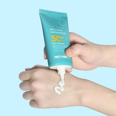 Pretty Skin - The Pure Jeju Cica Waterproof Sun Cream SPF50+ PA++++ 50ml - Image 3