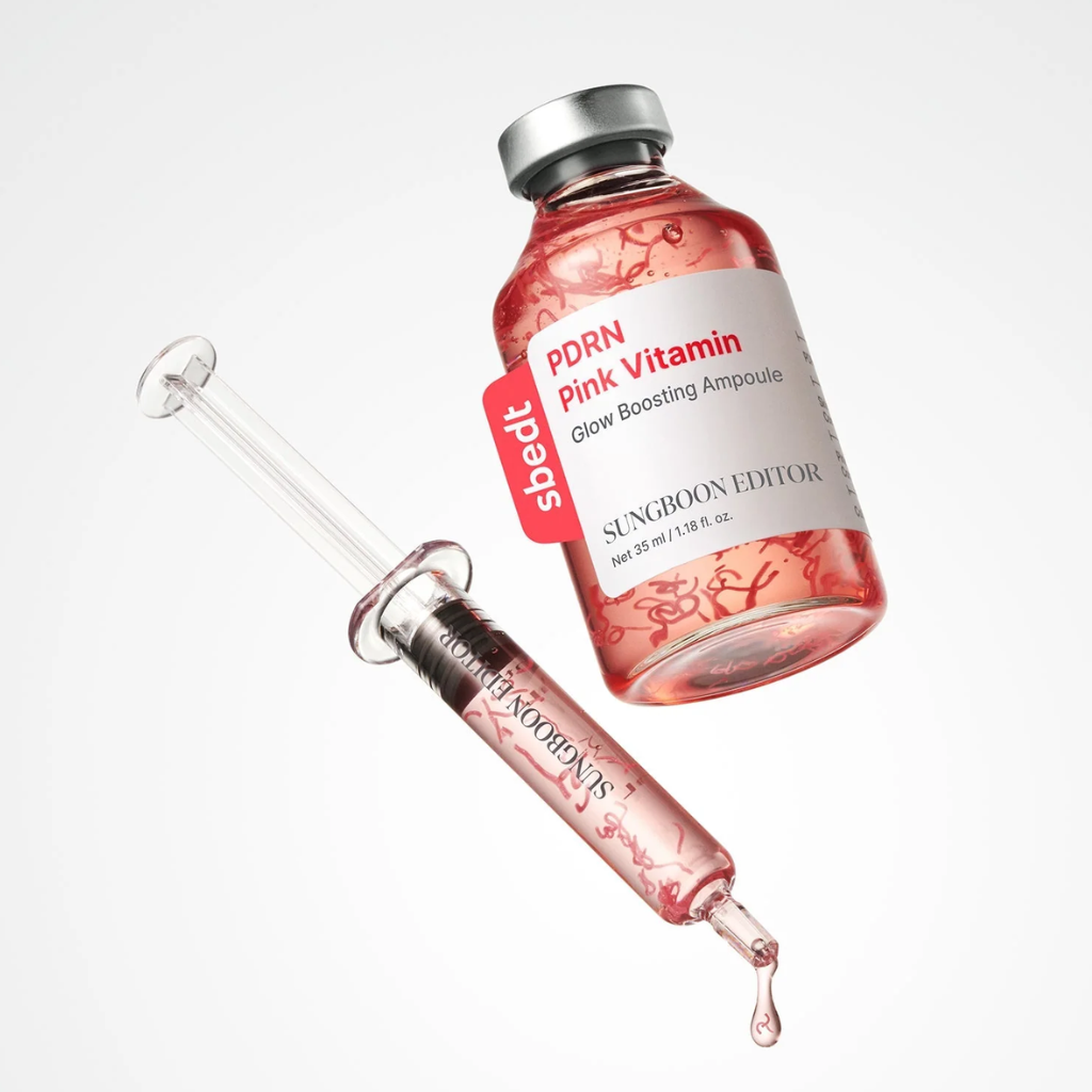 SUNGBOON EDITOR PDRN Pink Vitamin Glow Boosting Ampoule 40ml - Imagen 2